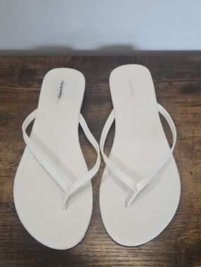 George White Women's Thin-Strap Thong Sandals